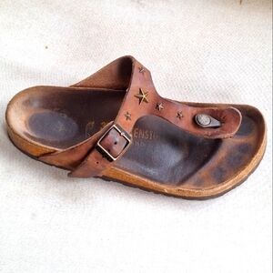 Birkenstock Gezah Star Thong Women's Brown Sandals